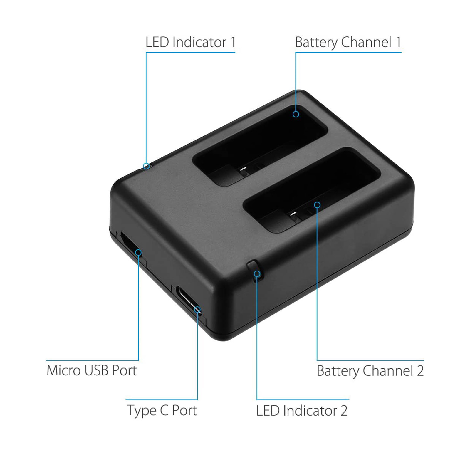 Suitable for GOPRO Hero 5 Char - đánh giá và giá Drone Battery Charger