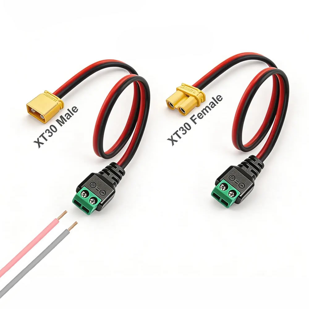 XT30 Male Female Connector Plu - đánh giá và giá Drone Battery Adapter
