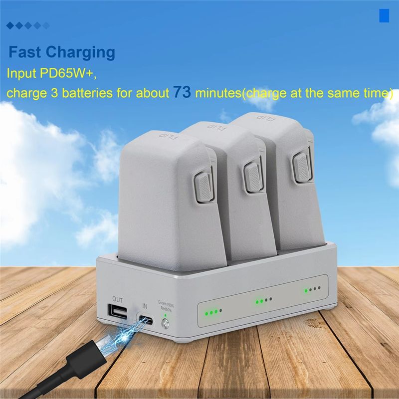 B92B Three-Way Charging Hub fo - đánh giá và giá Drone Power Bank