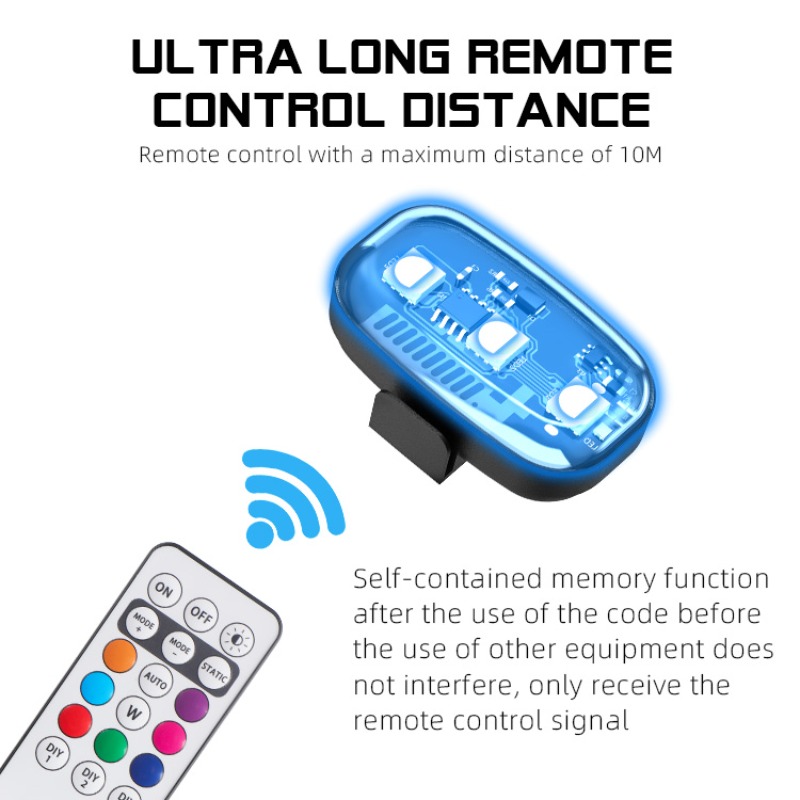 Drone Motorcycle RGB LED Strob - đánh giá và giá Drone Strobe Light